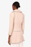 Pre-loved Chanel™ 17A Beige Mohair Wool CC Long Jacket Size 38