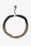 Pre-loved Chanel™ Black/Gold Ombre Two-Tone CC Multistrand Necklace