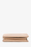 Balenciaga Beige Leather Logo Printed Bi-fold Compact Wallet