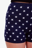 Miu Miu Blue Star Pattern Knit Shorts Size 38