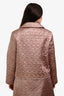 Maison Margiela Rose Bronze Quilted Satin Crop Jacket Size 40