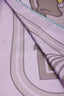 Hermès Lilac Silk Dip Dye 'Quadridge Surteint' Scarf 140cm