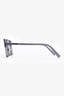 Zegna Grey Square Frame Sunglasses