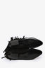 Saint Laurent Black Suede Fringe Ankle Boots Size 36