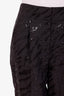 Brunello Cucinelli Black Sequin-Embellished Trousers Size 6