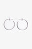 Tiffany & Co. 18K White Gold Diamond Metro Hoop Earrings