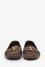 Louis Vuitton Brown Suede and Leather Loafers Size 37.5