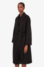 Dolce & Gabbana Black Virgin Wool Double Breasted Jacket Size 42