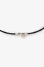 Alor Black Cable 14kt White Gold Triple Station Necklace
