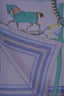 Hermès Purple/Multicolour Silk Couvertures Et Tenues De Jour Scarf Size 90cm