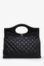 Pre-loved Chanel™ 2019 Black Calfskin Leather Large 31 Shopping Tote