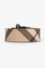 Beige/Black Check Belt Size 80