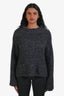 Smythe By Augden Grey Alpaca Turtleneck Sweater Size S
