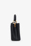 Louis Vuitton 2017 Black Taurillon Leather Capucines BB Top Handle Bag with Strap