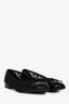 Pre-Loved Chanel™ Black Lace & Patent Leather CC Bow Cap Toe Ballet Flats Size 36