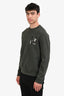 Hermès Green "Ex-Libris" Crewneck Long Sleeve Sweater Size XL Men