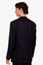 Loro Piana Navy Cashmere Silk Single-Breasted Blazer Size 54 Men's