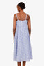 Xirena Purple Cotton Silk Floral Midi Dress Size M