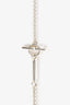 Hermès Sterling Silver H Coin with 18K Rose Gold Detail 'Ex Libris' Pendant Necklace Medium Model