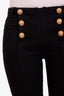 Balmain Black Gold Zipper Detail Skinny Jeans Size 40
