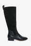 Chloe Black Suede Leather Riding Boots Size 36