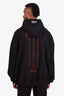 Vetements AW17 Black Heavy Metal Tour Logo Hoodie Size L Mens