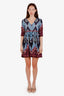 Ba&sh Blue/Purple Patterned Baby Doll Dress Size M