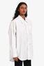 R13 White Cotton Button Down Oversized Shirt Size XS