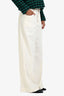 Staud Ecru Wide Leg 'Grayson' Pants Size 2