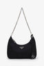Prada Black Re-Nylon Re-Edition 2005 Crossbody Bag with Strap and Pouch