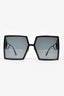 Christian Dior Black Metal Square Sunglasses