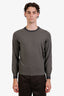 Brunello Cucinelli Green Cashmere Crewneck Sweater Size 46 Mens