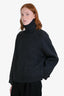 Toteme Grey Wool Double-Sided Yak Knit Turtleneck Quarter Zip Sweater Size XXS
