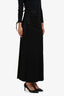 Weekend Max Mara Black Maxi Skirt With Satin Belt Size S