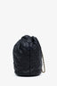 Pre-loved Chanel™ 24P Black CC Quilted Leather Drawstring Bucket Bag