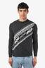 Fendi Grey Wool Forever Crew Neck Sweater Size 46 Mens