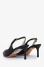 Jimmy Choo Black Leather Slingback Heels Size 36.5