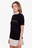 Burberry Black Cotton Nova Check Logo T-Shirt Size XS