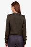 Smythe Green Wool Single Breasted Cropped Blazer Size 4