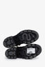 Gucci Black Leather Crystal Embellished Ankle Boots Size 37.5