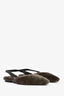 Brunello Cucinelli Monili Shearling Slingback Flats Size 37