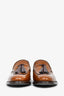 Max Mara Brown Leather Tasselled Loafers Size 38.5