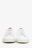 Valentino White/Red Leather 'Backnet' Sneakers Size 37