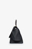 Celine Black/Taupe Leather Suede Medium Trapeze Top Handle Bag with Strap
