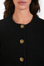 St. John Black Wool Buttoned Evening Jacket Size 16