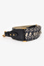 Christian Dior Navy Oblique Jacquard Studded Guitar Strap