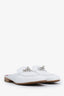 Hermès White Leather Oz Mule Size 36