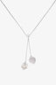 Tiffany & Co. Sterling Silver Double Heart Lavalier Necklace