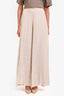 Bluemarine Pink Silky Chevron Print Flowy Pants Est. Size M