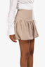 LAMARQUE Beige Mini Skirt Size XS